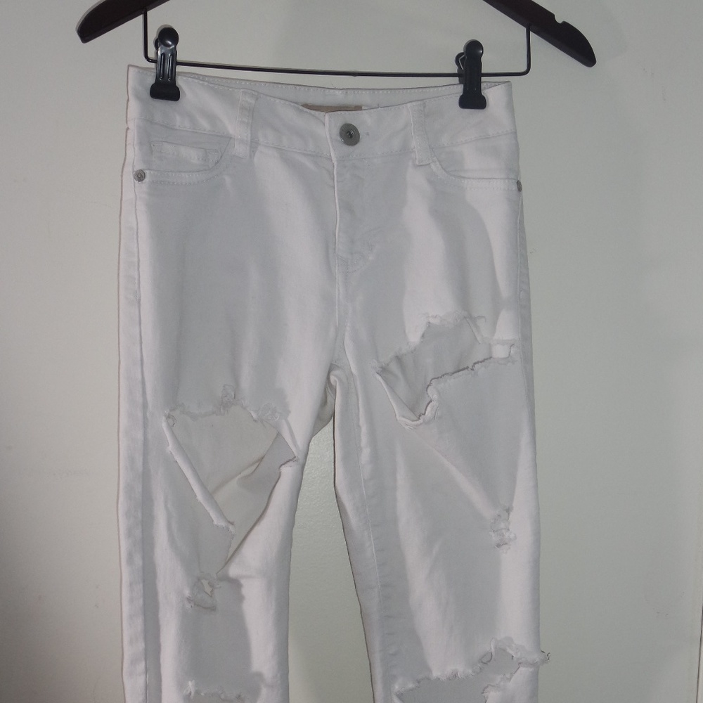 White Ripped Jean